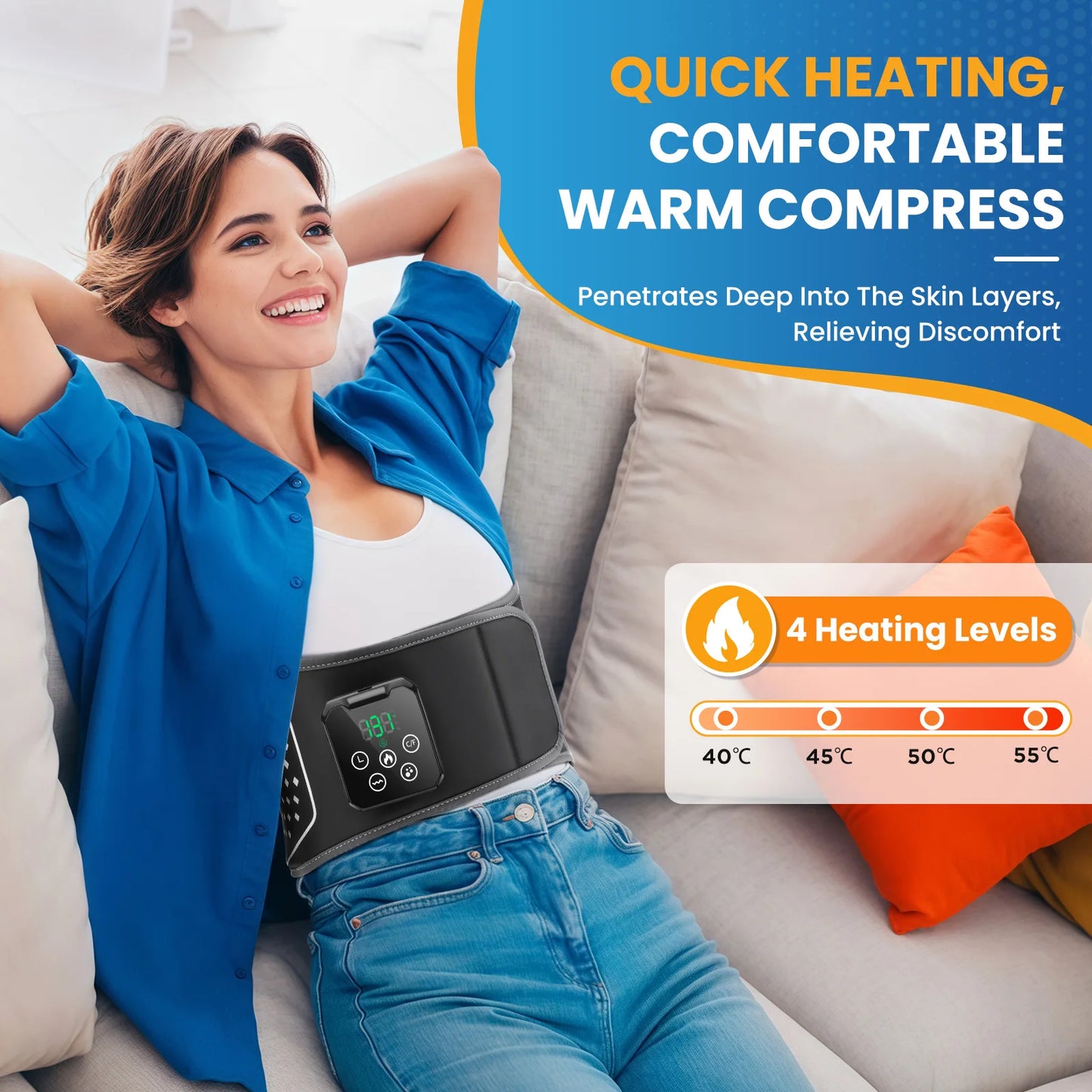 Air Bladder Squeeze Waist Massager