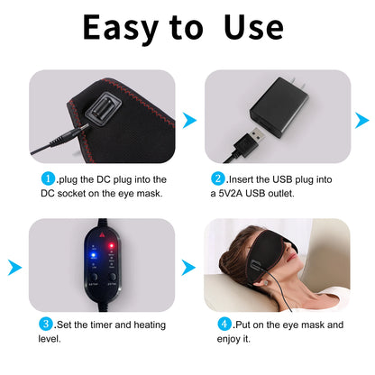 Heated Eye Mask for Dry Eyes and Sleep