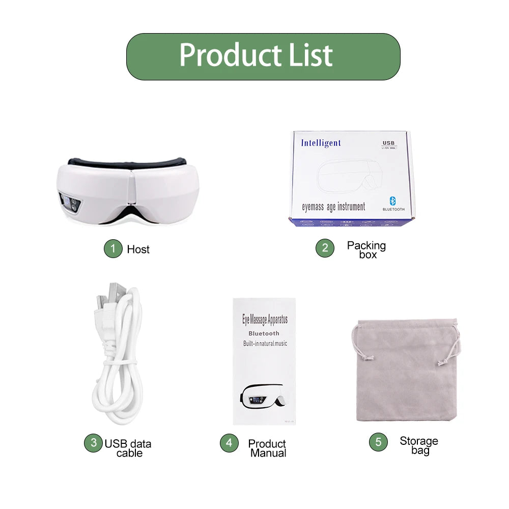 6D Smart Bluetooth Eye Massager