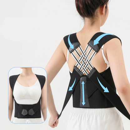 Black Posture Corrector Brace