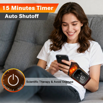 Electric Wrist Massager with Hot Compress