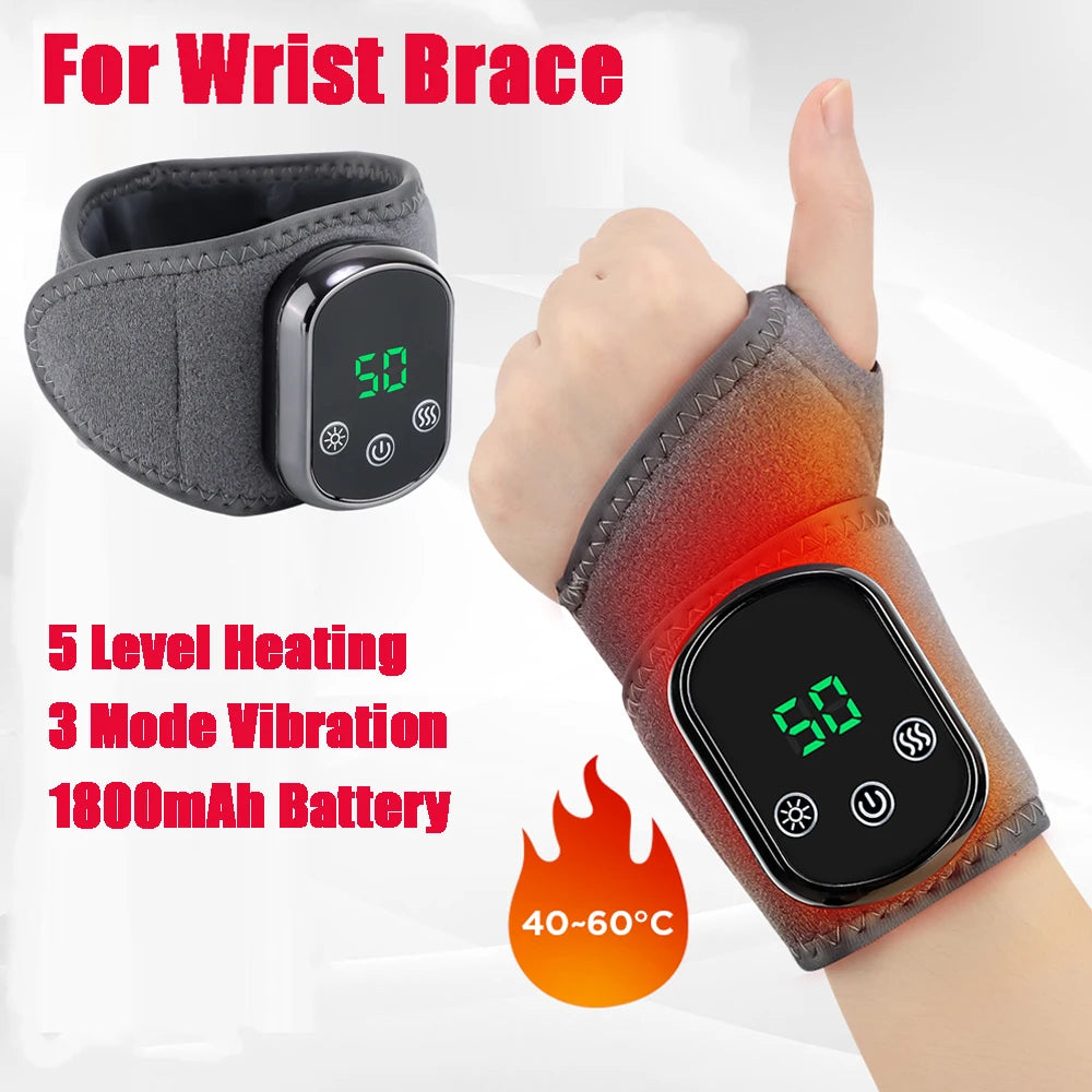 Electric Wrist Massager with Hot Compress