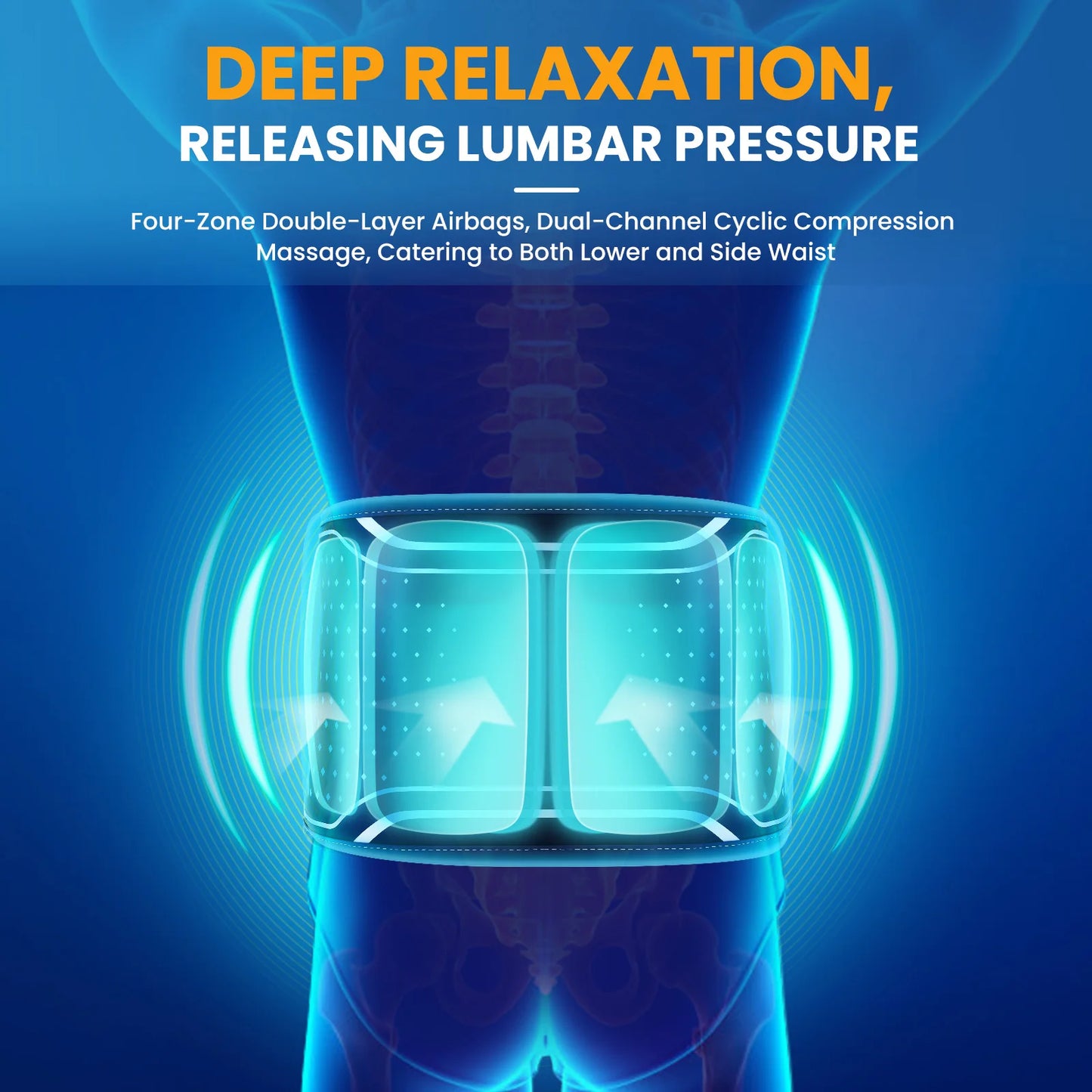 Air Bladder Squeeze Waist Massager